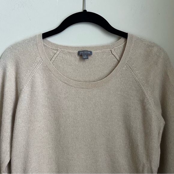 ann taylor 100% cashmere boatneck sweater - Picture 3 of 11